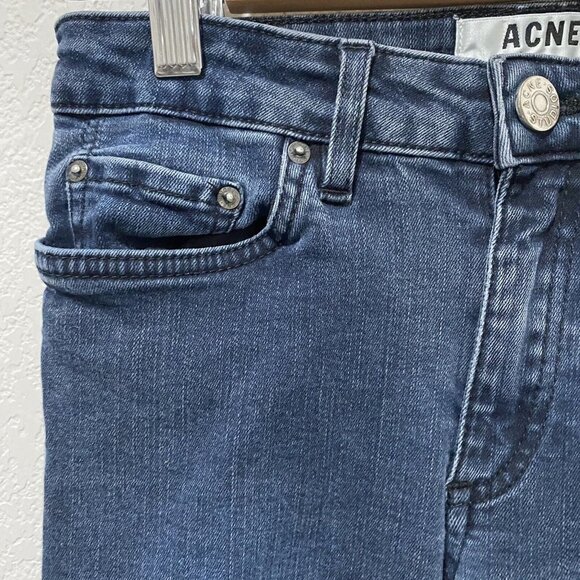 Women's ACNE STUDIOS Jeans Denim Pants Trousers Skinny Blue Skin 5 Deep 24/32 - Picture 8 of 9